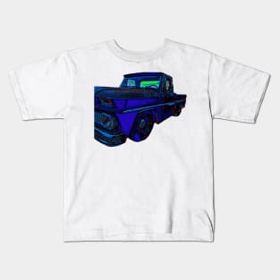 psychedelic 66 Chevy C10 Kids T-Shirt